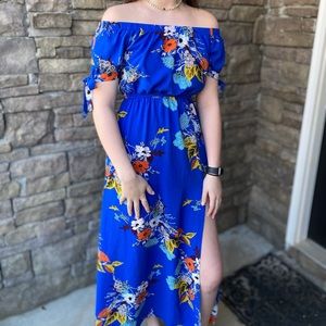 Off the shoulder floral dress